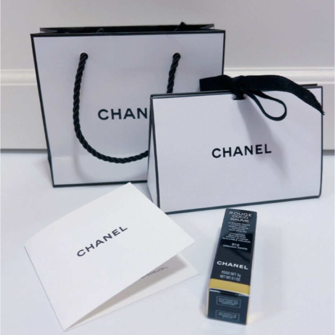 CHANEL(シャネル)の【CHANEL】　ルージュ　ココボーム　ドリーミーホワイト　912 リップ　口紅 コスメ/美容のベースメイク/化粧品(口紅)の商品写真