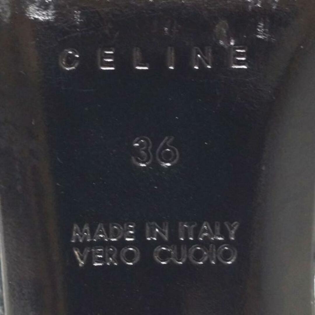 celine(セリーヌ)のCELINE(セリーヌ) ミュール 36 レディース - ダークグレー ウール レディースの靴/シューズ(ミュール)の商品写真