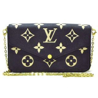 ルイヴィトン(LOUIS VUITTON)のLOUIS VUITTON(ルイヴィトン) 財布 バイカラーモノグラムアンプラント美品  ポシェット フェリシー M80482 ブラックベージュ チェーンウォレット モノグラム･アンプラントレザー(財布)