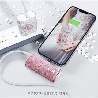 iWALK モバイルバンク Sサイズ iPhone コードレス 軽量 直接充電(バッテリー/充電器)