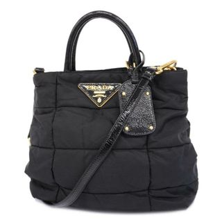 PRADA - 【4ic3961】プラダ ツーウェイバッグ/ナイロン/ブラック/ゴールド金具 【中古】 レディース