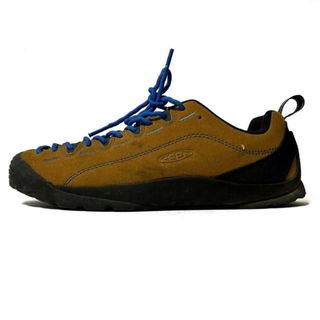 KEEN - KEEN(キーン) スニーカー 26.5 メンズ ライトブラウン×黒×ブルー ロゴ スエード