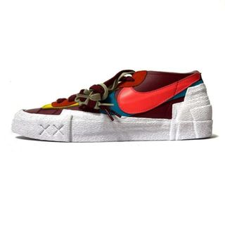 ナイキ(NIKE)のNIKE(ナイキ) スニーカー 28.5 メンズ新品同様  BLAZER LOW DM7901-600 ボルドー×白×マルチ ローカット/SACAI×KAWSコラボ レザー×合皮/ゴム(スニーカー)