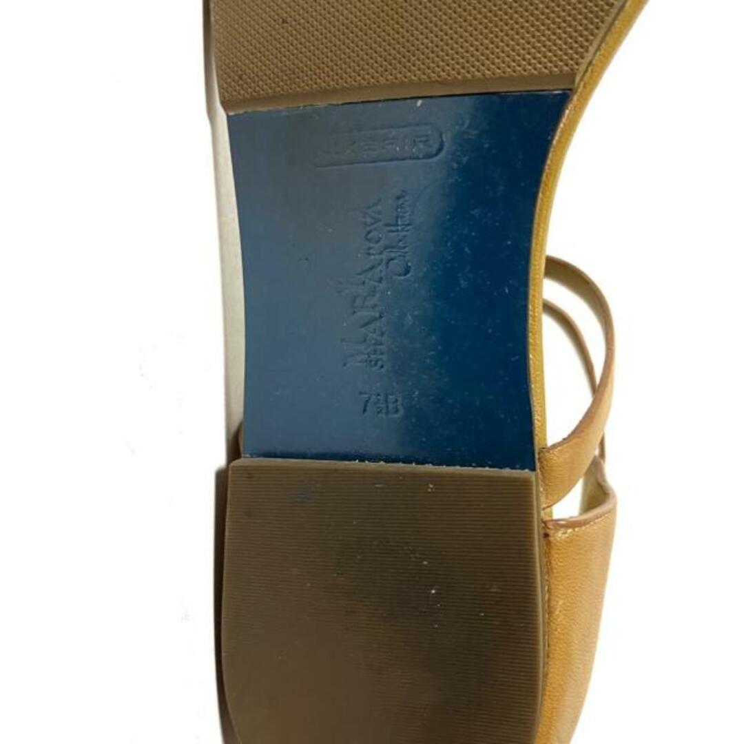 Cole Haan(コールハーン)のCOLE HAAN(コールハーン) サンダル 7 1/2B レディース - ブラウン×シルバー MARIA SHARA POVA レザー×グリッター レディースの靴/シューズ(サンダル)の商品写真