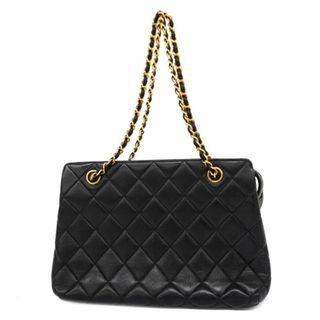 シャネル(CHANEL)の【4ic4009】シャネル ショルダーバッグ/マトラッセ/チェーンショルダー/ラムスキン/ブラック/ゴールド金具 【中古】 レディース(ショルダーバッグ)