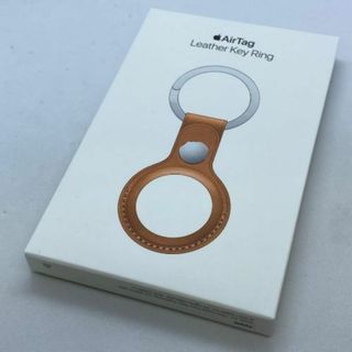 アップル(Apple)の【未使用品】AirTag Leather Key Ring MMFA3FEA ゴールデンブラウン(その他)