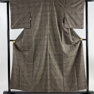 大島紬 身丈158cm 裄丈62.5cm 正絹 秀品 【中古】(着物)