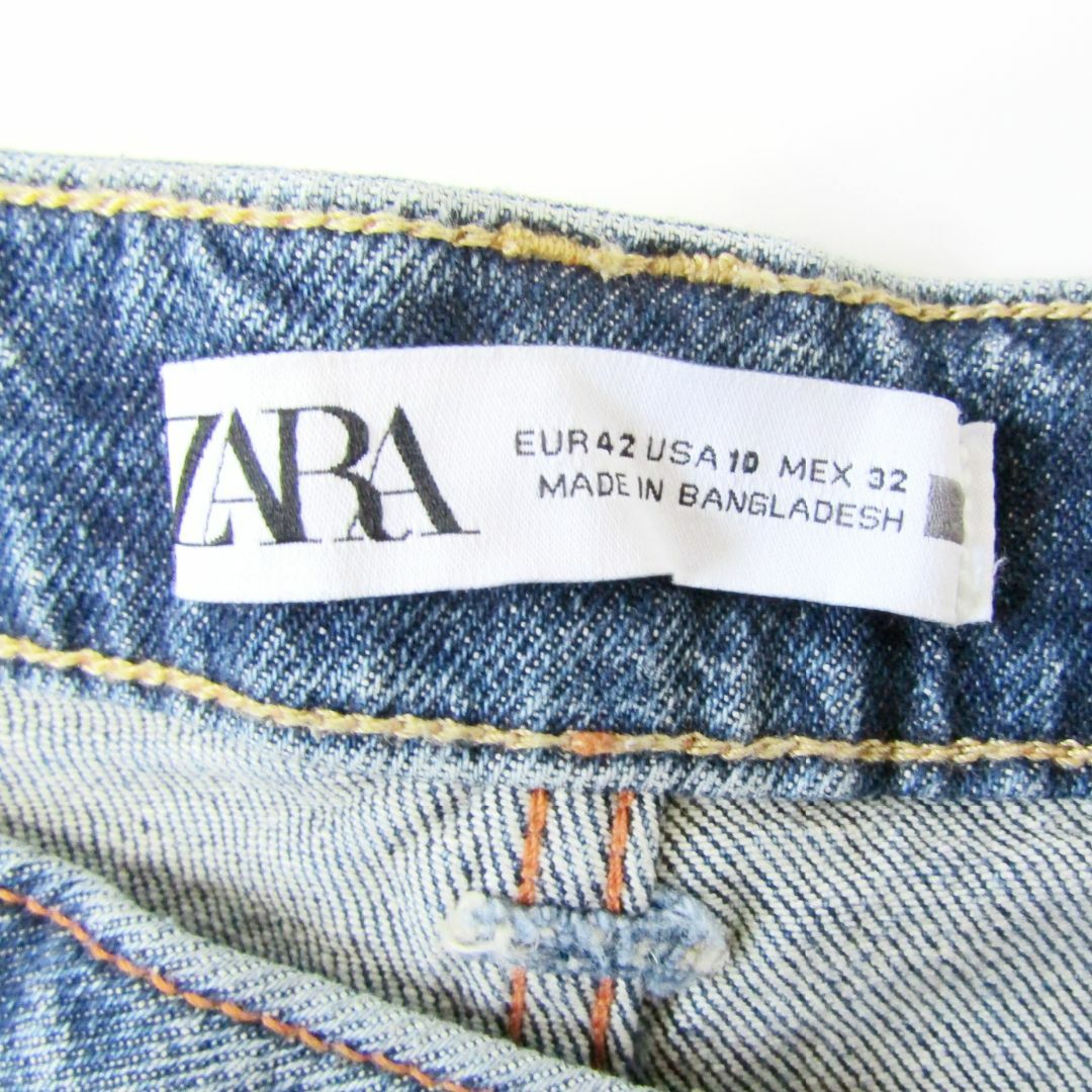 ZARA(ザラ)のZARAザラ▼ストレッチテーパードデニム▼ビッグサイズ▼USA10▼W約84cm レディースのパンツ(デニム/ジーンズ)の商品写真