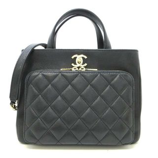 CHANEL - CHANEL(シャネル) トートバッグ レディース スモールショッピングバッグ/マトラッセ A93750 黒 2way/チェーンショルダー/ゴールド金具 キャビアスキン