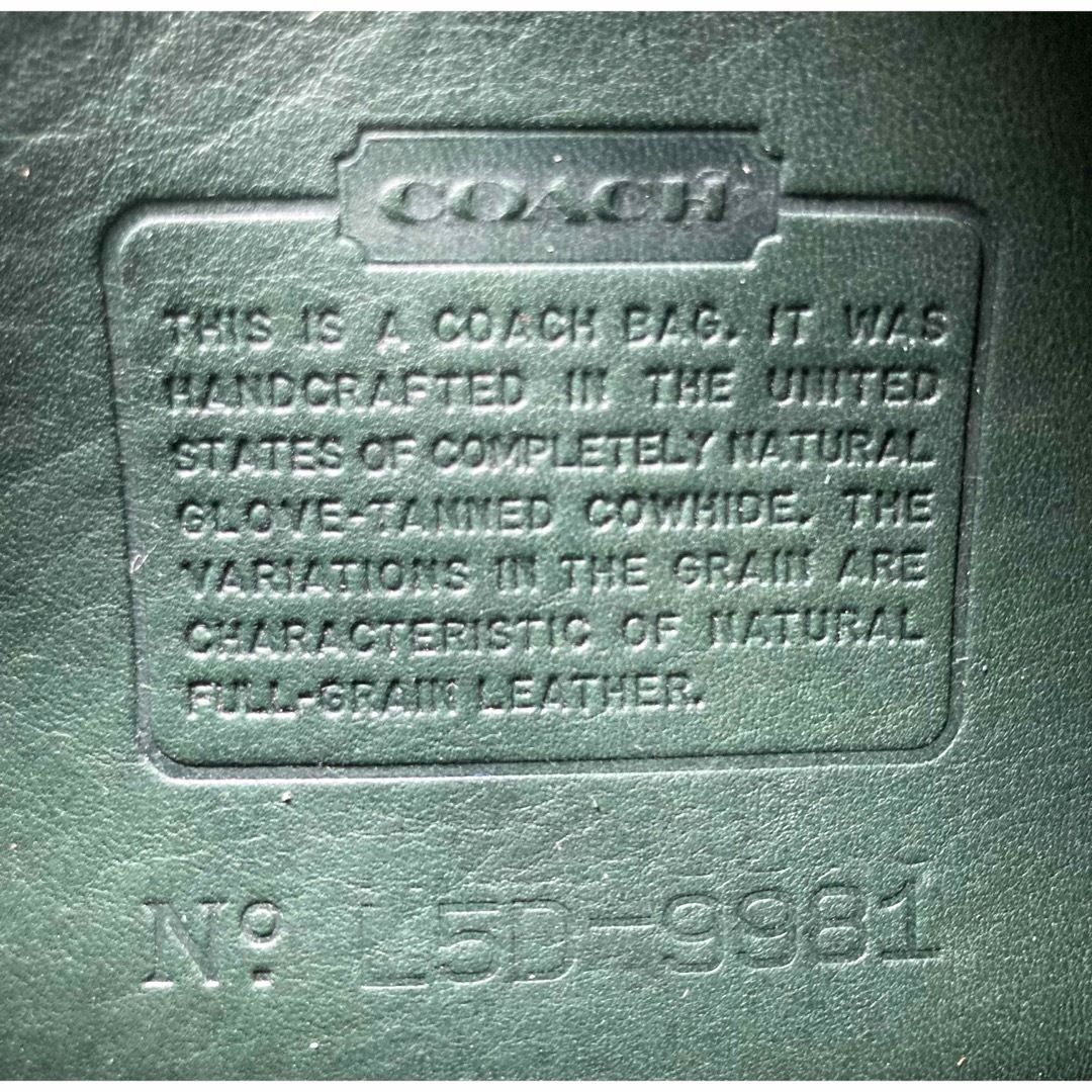COACH(コーチ)の【美品】COACH オールドコーチ　ショルダーバッグ　USA製　L5D-9981 レディースのバッグ(ショルダーバッグ)の商品写真