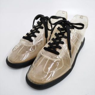 エムエムシックス(MM6)のMAISON MARGIELA PVCミッドトップトレーナー ジャーマン S37WS0565 サイズ41 スニーカー クリア メンズ メゾンマルジェラ【中古】4-0508G♪(スニーカー)