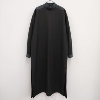 THE RERACS バックジップスリットドレス 36 定価61600円 23FW-REOP-122L ワンピース 23AW ブラック レディース ザリラクス【中古】4-0508T♪(ロングワンピース/マキシワンピース)