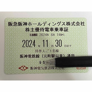 阪神電鉄　株主優待乗車証 定期