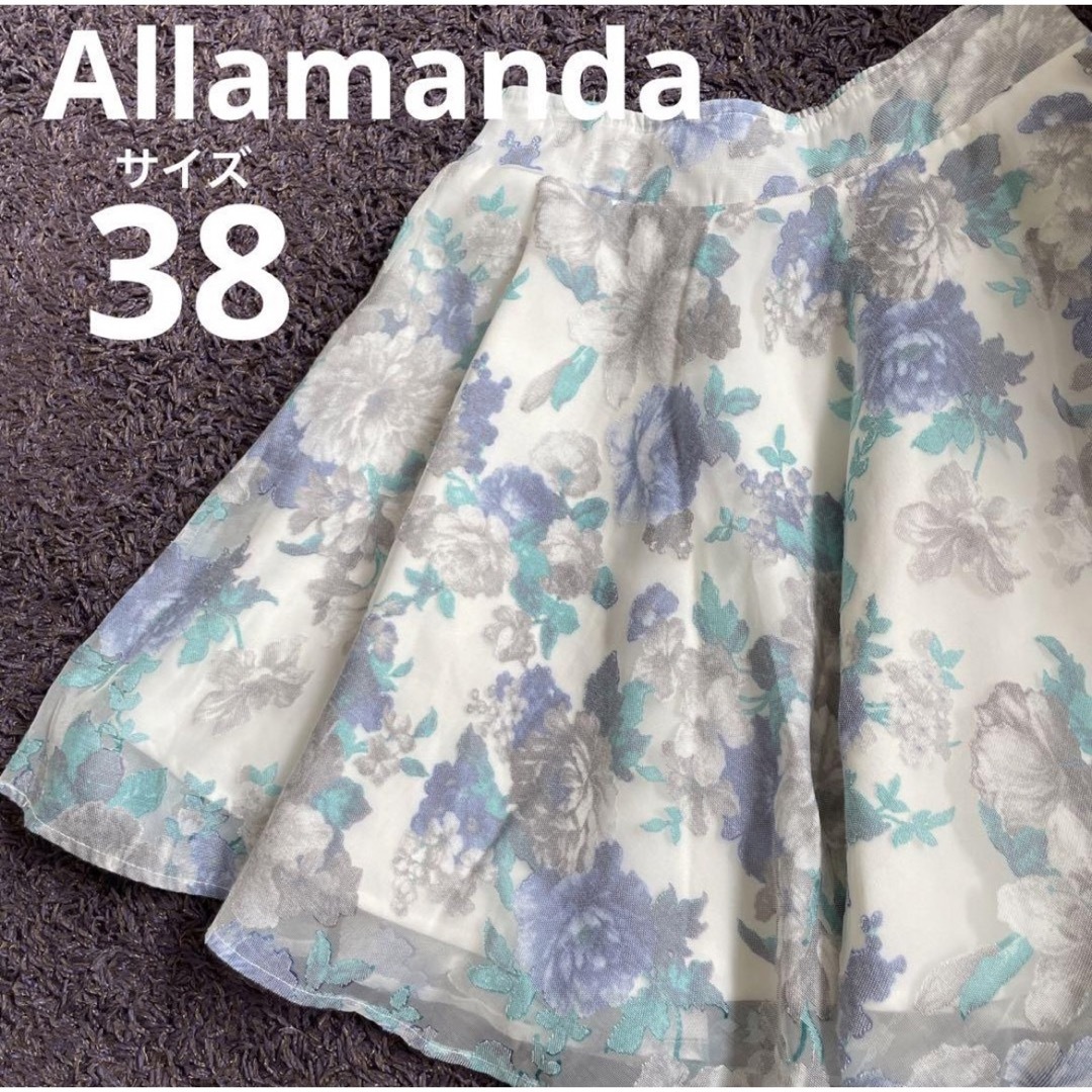 allamanda(アラマンダ)のAllamanda 透かし薔薇柄スカート レディースのスカート(ミニスカート)の商品写真