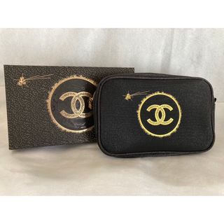 CHANEL - 【CHANEL】シャネル ノベルティポーチ ブラック ゴールド【新品未使用】