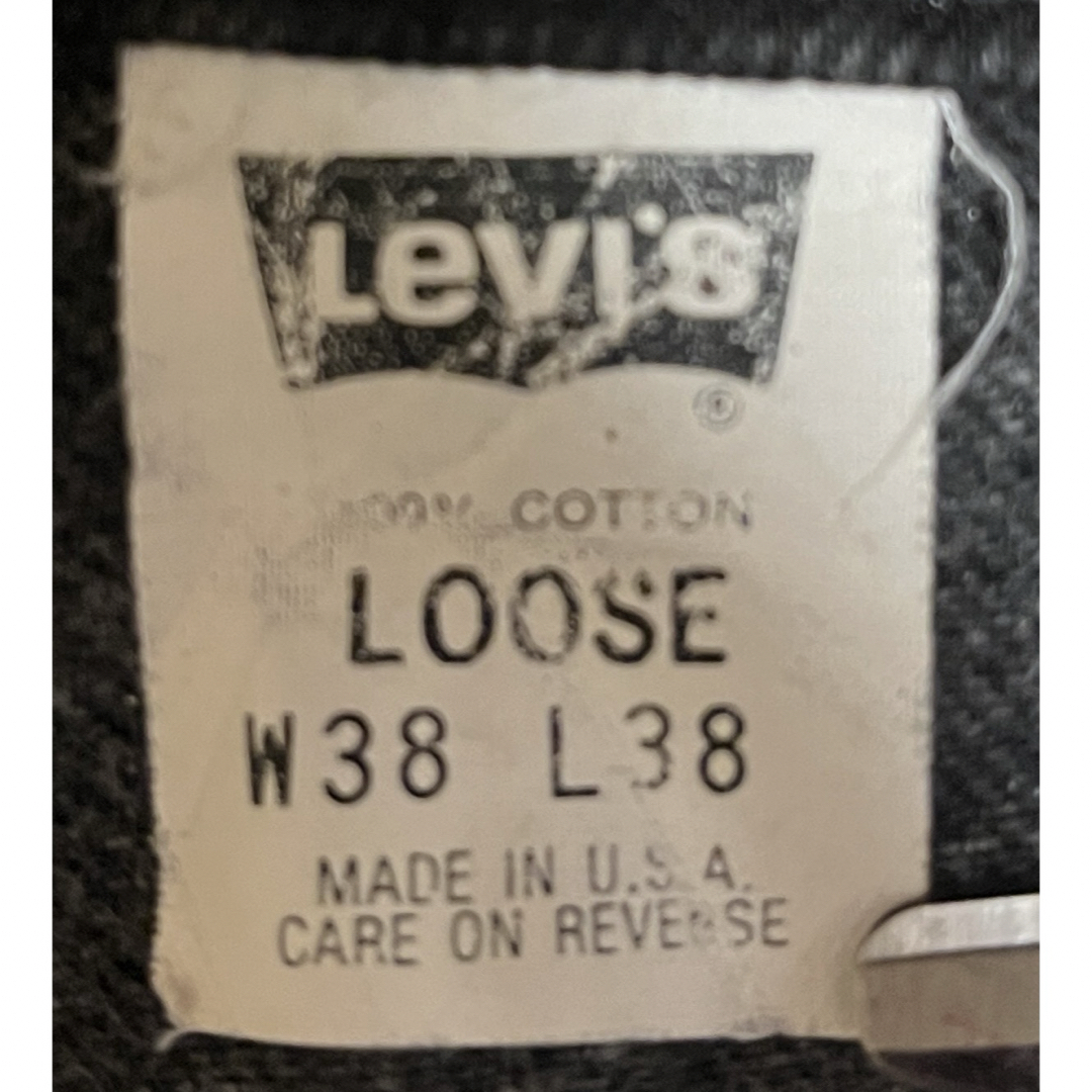 Levi's(リーバイス)のリーバイス/545/ブラック/ルーズ先染めW38xL38/90's/USA製極太 メンズのパンツ(デニム/ジーンズ)の商品写真