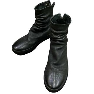 グイディ(GUIDI)のthe last conspiracy グレインレザーバックジップドレープスニーカー シューズ YKK Excella ハイカット 41 靴 クツ ブーツ(スニーカー)