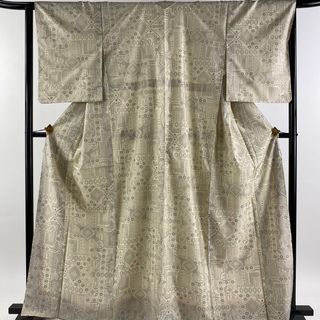 大島紬 身丈164.5cm 裄丈65cm 正絹 秀品 【中古】(着物)