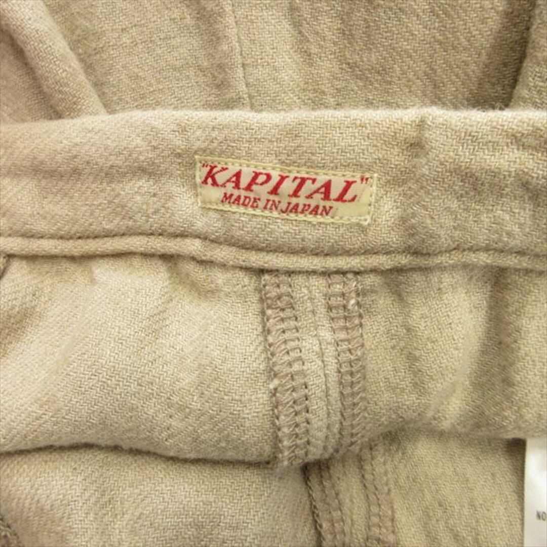 KAPITAL(キャピタル)のキャピタル kapital ワイド リネン クロップド パンツ スカラップ レディースのパンツ(その他)の商品写真
