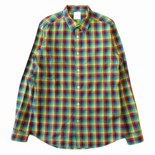 ポールスミス(Paul Smith)の美品 17SS ポールスミス PAUL SMITH チェック シャツ カットソー(シャツ)