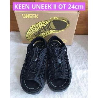 KEEN - キーン サンダル UNEEK II OT レディース 黒　 24cm 箱付き