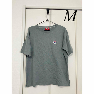コンバース(CONVERSE)のコンバース　Tシャツ　レディース　M カーキ　くすみカラー(Tシャツ(半袖/袖なし))