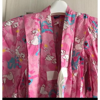 ディズニー(Disney)の浴衣　キッズディズニーマリーちゃんピンク 女の子 130サイズ(125～135)(甚平/浴衣)