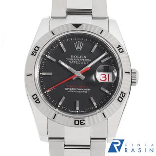 ロレックス(ROLEX)のロレックス ターノグラフ 116264 ブラック D番 メンズ 中古 腕時計(腕時計(アナログ))