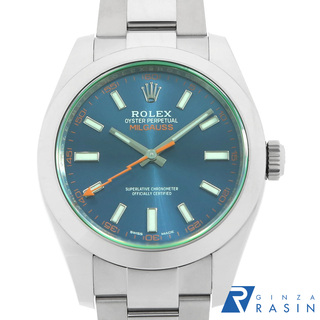 ロレックス(ROLEX)のロレックス ミルガウス Zブルー 116400GV ブルー ランダム番 メンズ 中古 腕時計(腕時計(アナログ))