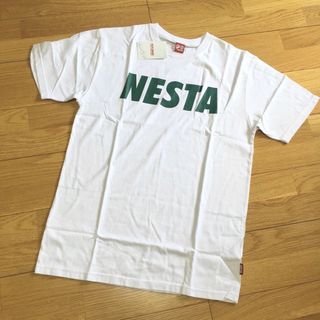 NESTABRAND 半袖Tシャツ ホワイトプリント Tシャツ Lサイズ