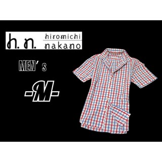 HIROMICHI NAKANO - メンズM◇hiromichi nakano GOLF◇半袖ボタンダウンシャツ