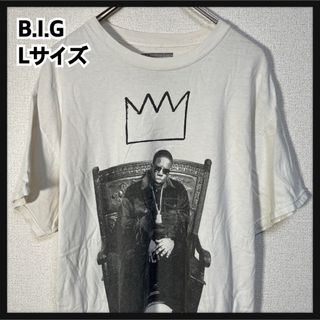 ノートリアスビッグ】半袖Tシャツ　バンT　白T　写真　アート　ミュージシャン49(Tシャツ/カットソー(半袖/袖なし))