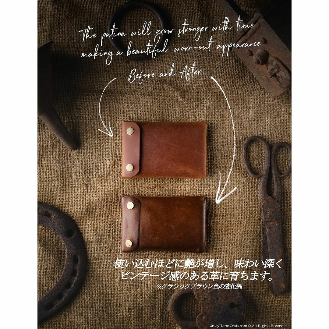 【色: Brown】[Crazy Horse Craft] 北欧リトアニア製 ミ メンズのバッグ(その他)の商品写真