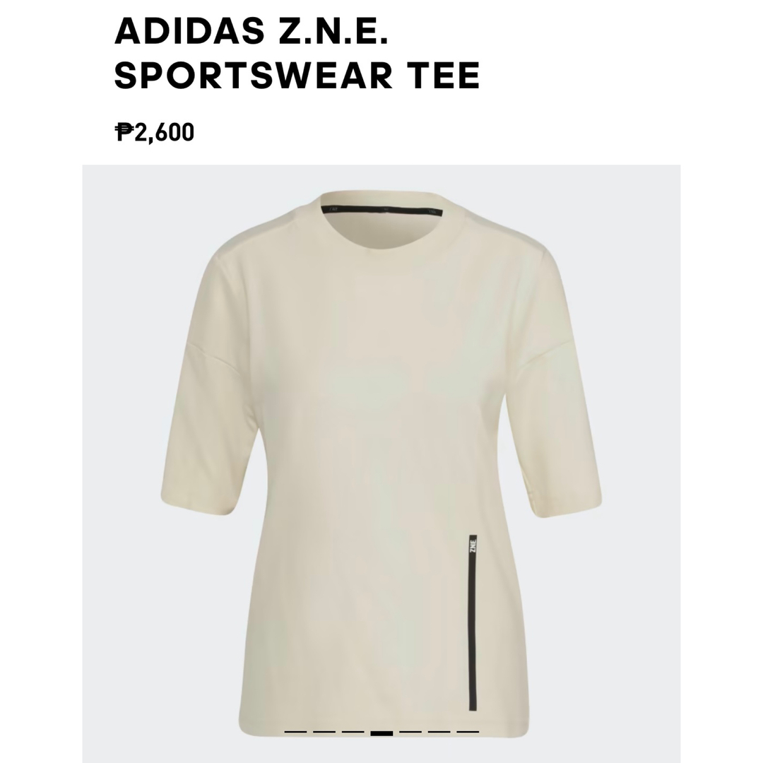 adidas(アディダス)の【 adidas 】 Z.N.E. SPORTSWEAR TEE レディースのトップス(Tシャツ(半袖/袖なし))の商品写真