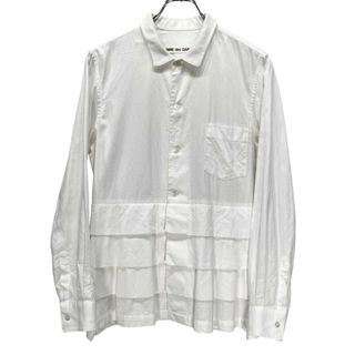 コムデギャルソン(COMME des GARCONS)のCOMME des GARCONS 17SS コットン裾変形フリルシャツ ブラウス Archive invisible clothing 見えない服期 レディース(シャツ/ブラウス(長袖/七分))