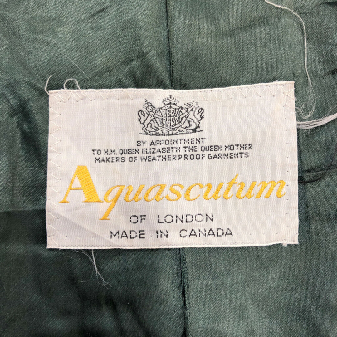 70年代 カナダ製 Aquascutum アクアスキュータム ウール ステン 70年代 カナダ製 Aquascutum アクアスキュータム ウール ステン