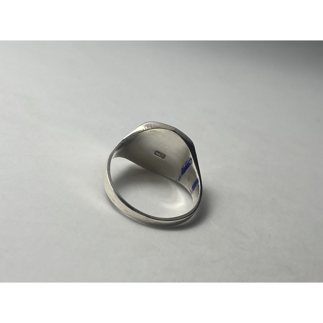 スクエアクッションポリッシュ　シグネットsilver925印台リング約17号cア メンズのアクセサリー(リング(指輪))の商品写真
