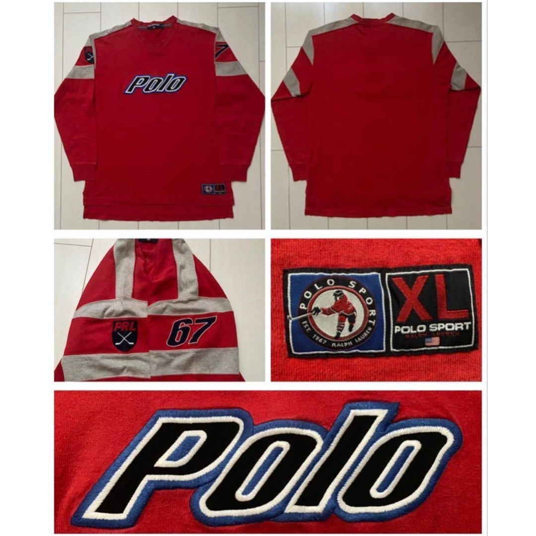 POLO RALPH LAUREN(ポロラルフローレン)の美品 90s POLO SPORT ポロスポーツ ラルフ ホッケー hockey メンズのトップス(ジャージ)の商品写真