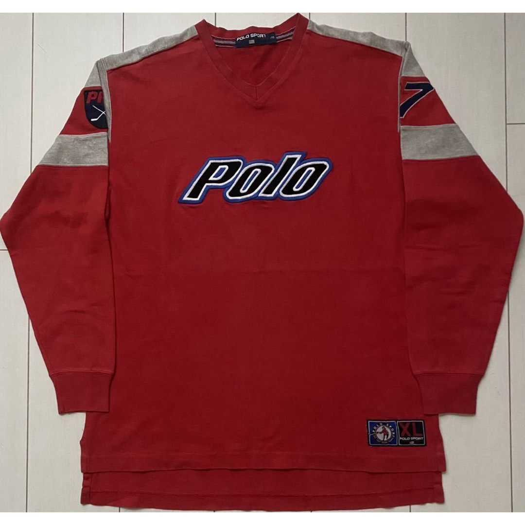 POLO RALPH LAUREN(ポロラルフローレン)の美品 90s POLO SPORT ポロスポーツ ラルフ ホッケー hockey メンズのトップス(ジャージ)の商品写真