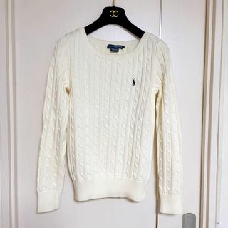 ラルフローレン(Ralph Lauren)の新品未使用　RALPH LAURENラルフローレン　コットンケーブルニット　M(ニット/セーター)