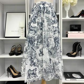 Christian Dior - 9488 クリスチャンディオール スカート トワルドゥジュイコットンモスリン