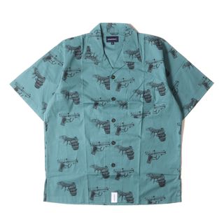 DESCENDANT - 新品 DESCENDANT ディセンダント シャツ サイズ:2 21SS スネーク&水鉄砲柄 オープンカラー 半袖シャツ SPLASH TEXTILE SS SHIRT グリーン トップス カジュアルシャツ【メンズ】