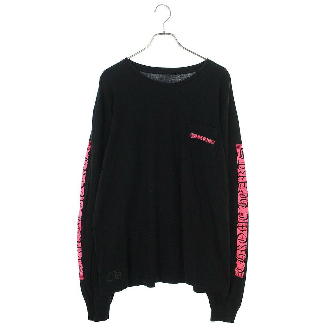 Chrome Hearts(クロムハーツ)のクロムハーツ  CH L/S /1 アーム英字バックロゴプリント長袖カットソー メンズ XL メンズのトップス(Tシャツ/カットソー(七分/長袖))の商品写真