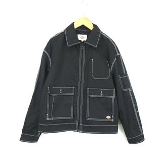 Dickies - ディッキーズ Dickies ジップ ワークジャケット 黒 ブラック M