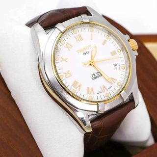 TISSOT - ◆希少 稼働 TISSOT PR100 腕時計 デイト メンズ 新品電池 r