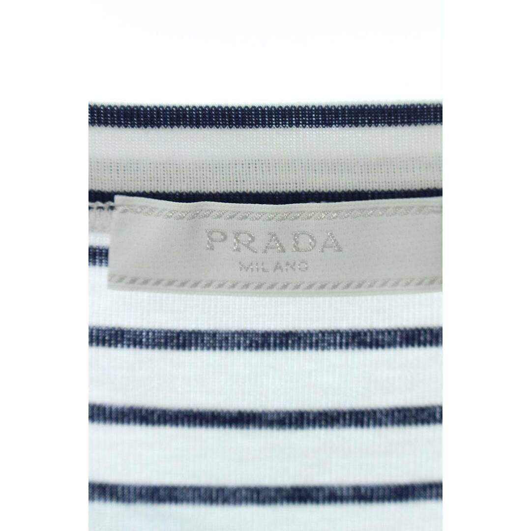 PRADA(プラダ)のプラダ  UJN824 S222 111L 三角プレートスリムフィットTシャツ メンズ M メンズのトップス(Tシャツ/カットソー(半袖/袖なし))の商品写真
