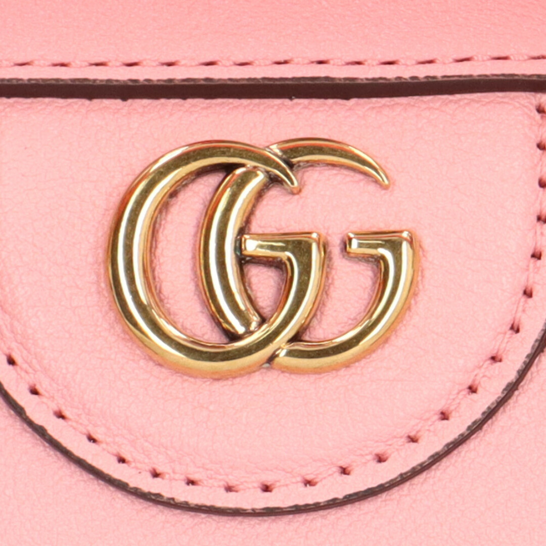 Gucci(グッチ)のグッチ ダイアナミニトート バンブー ショルダーバッグ レザー 655661 520981 ピンク レディース GUCCI  中古 レディースのバッグ(ショルダーバッグ)の商品写真