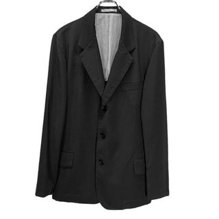 ヨウジヤマモト(Yohji Yamamoto)のY's for men ウールギャバジン袖裏地ストライプ3Bテーラードジャケット ブレザー Archive 00s Yohji Yamamoto Pour Homme(テーラードジャケット)