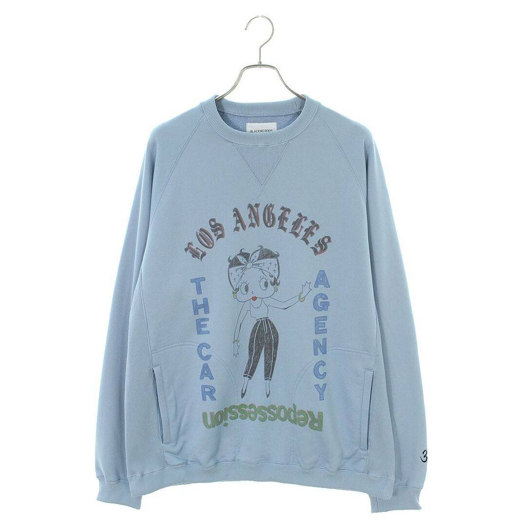 ブラックウィドウ BlackWeirdos  24SS  24SS-SW03 CREWNECK SWEAT SHIRT ベティーハンドドローイングスウェット メンズ L メンズのトップス(スウェット)の商品写真