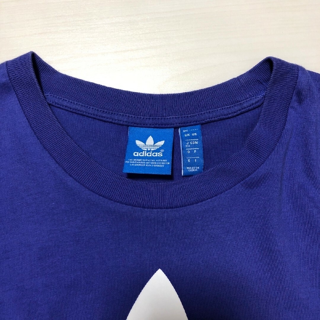 アディダス　adidas　Tシャツ　パープル　XOサイズ メンズのトップス(Tシャツ/カットソー(半袖/袖なし))の商品写真